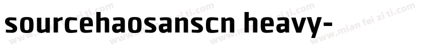 sourcehaosanscn heavy字体转换